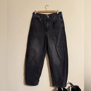 BDG Women's Barrel Black Jeans